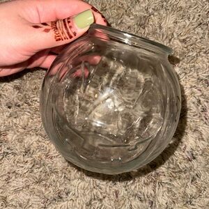 Glass jack o lantern jar pumpkin 🎃